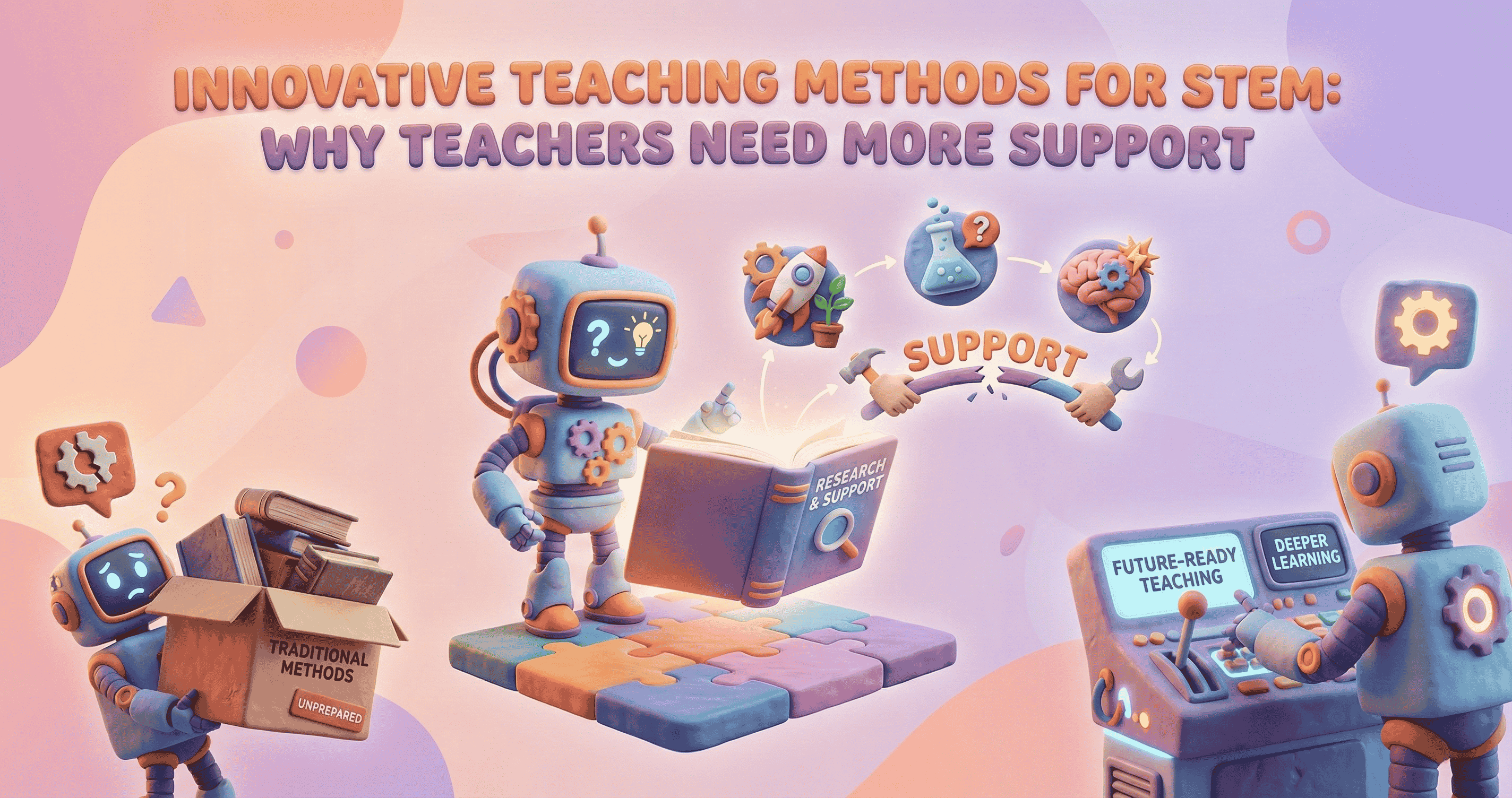 Teacher leading an innovative inquiry-based STEM lesson with students. Innovative teaching methods, project-based learning, and STEM pedagogy