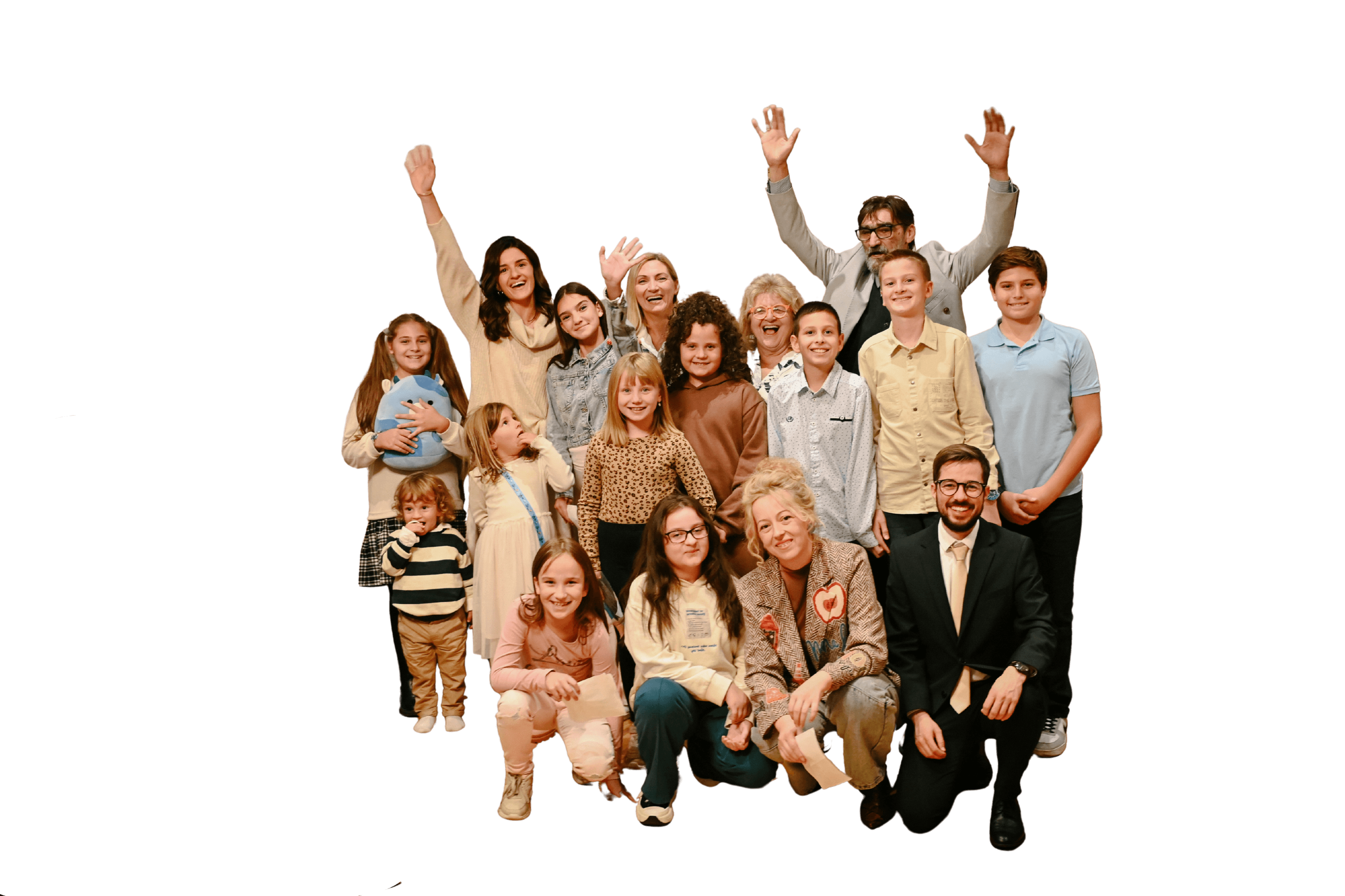 Children and educators with The Curious Crew